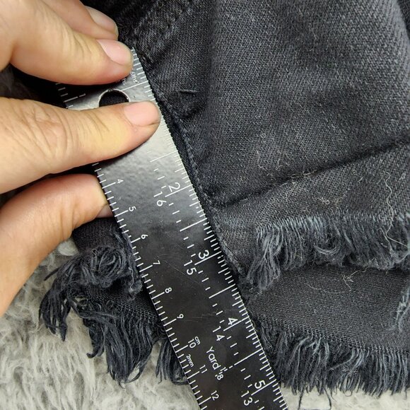 American Eagle Outfitters Shorts Womens 10 Black Hi-Rise Festival Cut Off Jorts - Picture 7 of 10